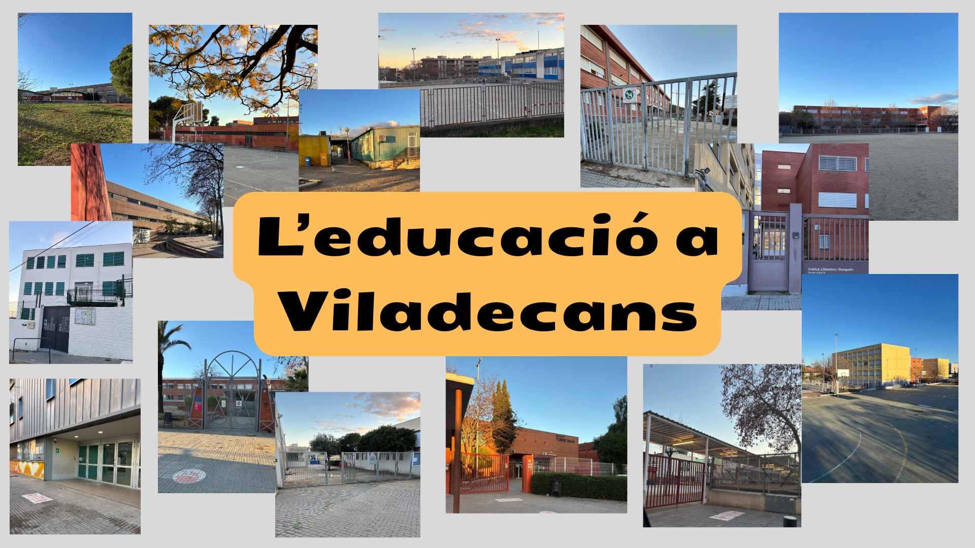 Els diferents centres educatius de Viladecans